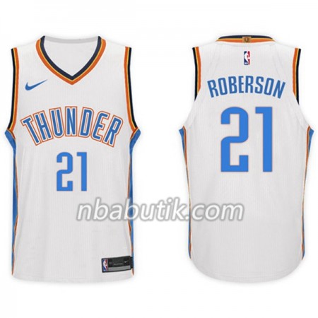 NBA Mænd Trøje Oklahoma City Thunder Andre Roberson 21 Nike 2017-18 Hvid Swingman NBA Mænd Trøje Oklahoma City Thunder Andre Roberson 21 Nike 2017-18 Hvid Swingman